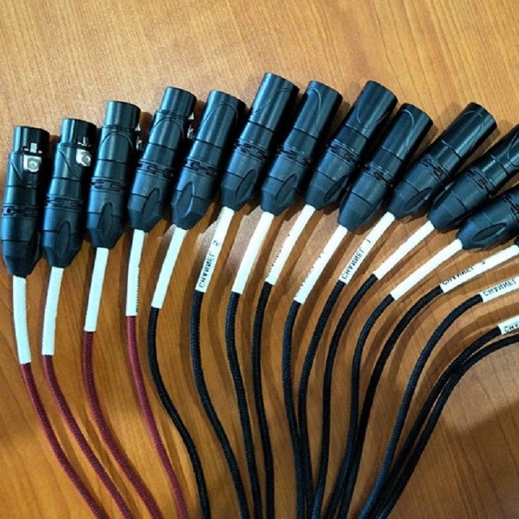 20 Channel Snake Cable Low Profile XLR Send Circuit Board XLR Splitter 100 voet