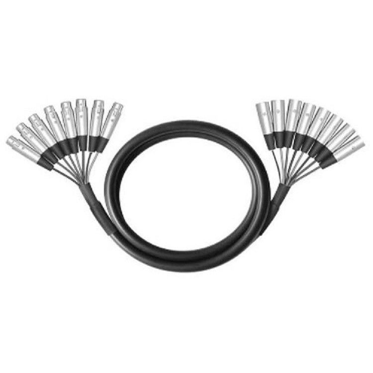 8 Way Multicore Cable XLR Man naar XLR Vrouw 8 Channel Snake Cable