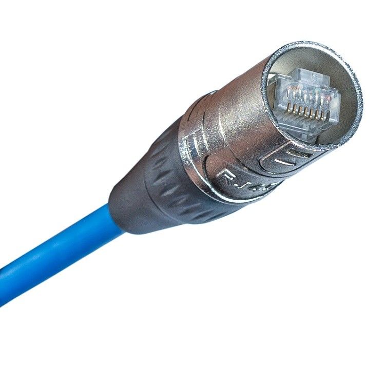 CAT Data Ethernet Cable RJ45 Patch Cable met EtherCON connector Beschermde blauwe kleur