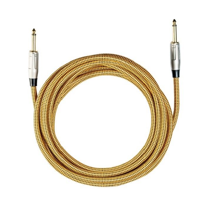 6.35mm gitaar kabel instrument patch kabel nylon gevlochten recht naar recht versterker kabel