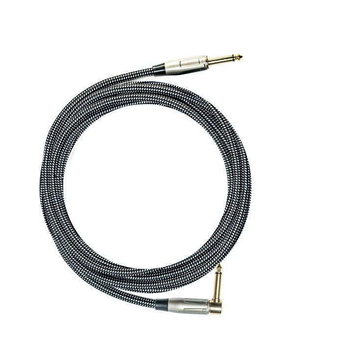 100% OEM gitaar kabel instrument patch kabel tweed stof recht naar hoek versterker kabel