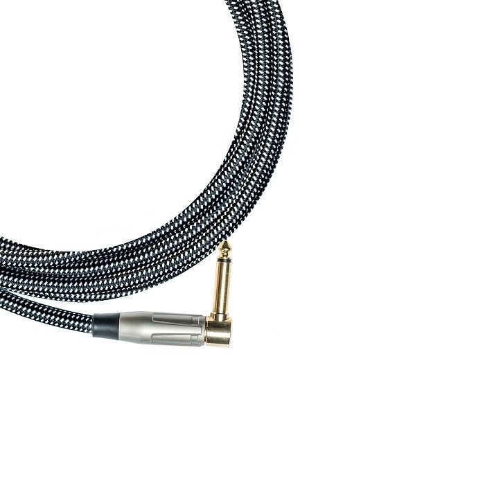 100% OEM gitaar kabel instrument patch kabel tweed stof recht naar hoek versterker kabel