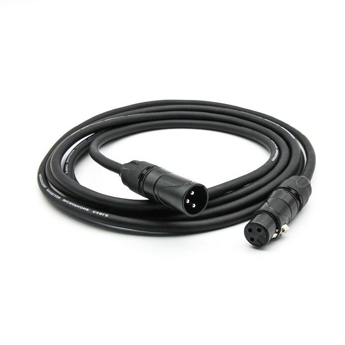 AWG 24 XLR microfoonkabel zwart XLR man tot XLR vrouw microfoonkabel voor mixer