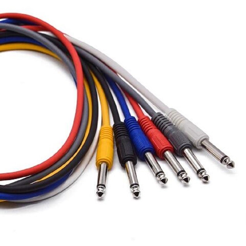 Kleuren lange patch kabel gitaar recht naar recht effect kabel kabels