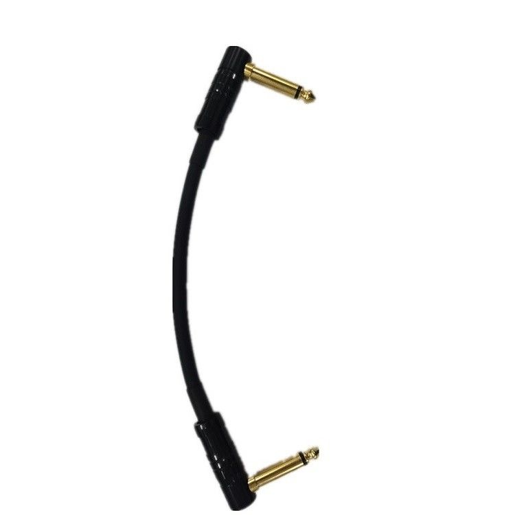 0.6ft Patch Cable Cord 2 Pcs Pack 6.35mm Angle Plug Instrument Cable Voor Pedal Board