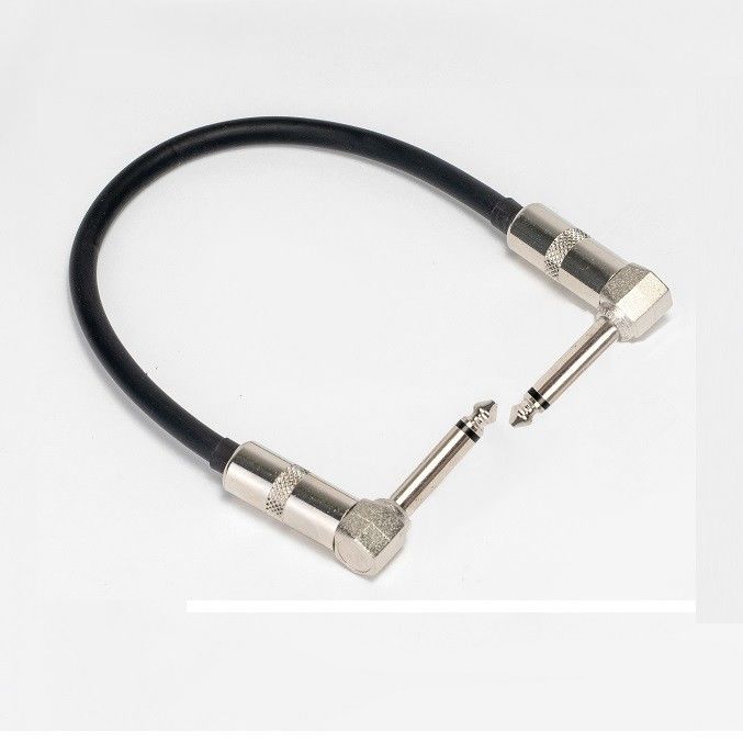 2 stuks pakket 6.35mm gitaar patch kabel gitaar pedaal leidt recht hoek naar recht