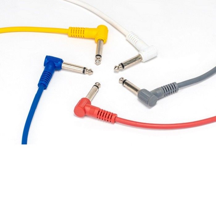 Custom Length Guitar Patch Cables 6 Colours Pack 1/4
