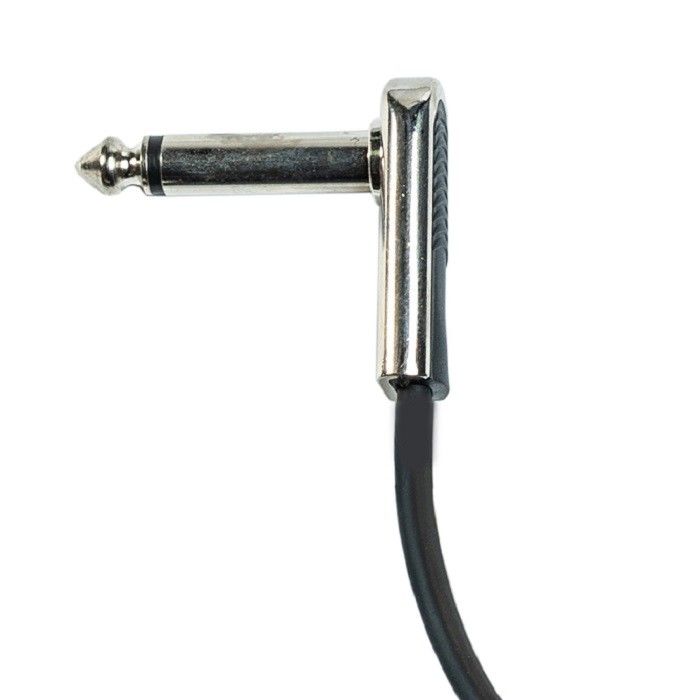 6.35mm Recht Nickel Effect Pedal Leads Instrument Cable 2 Pcs Pack Bass Patch Cable