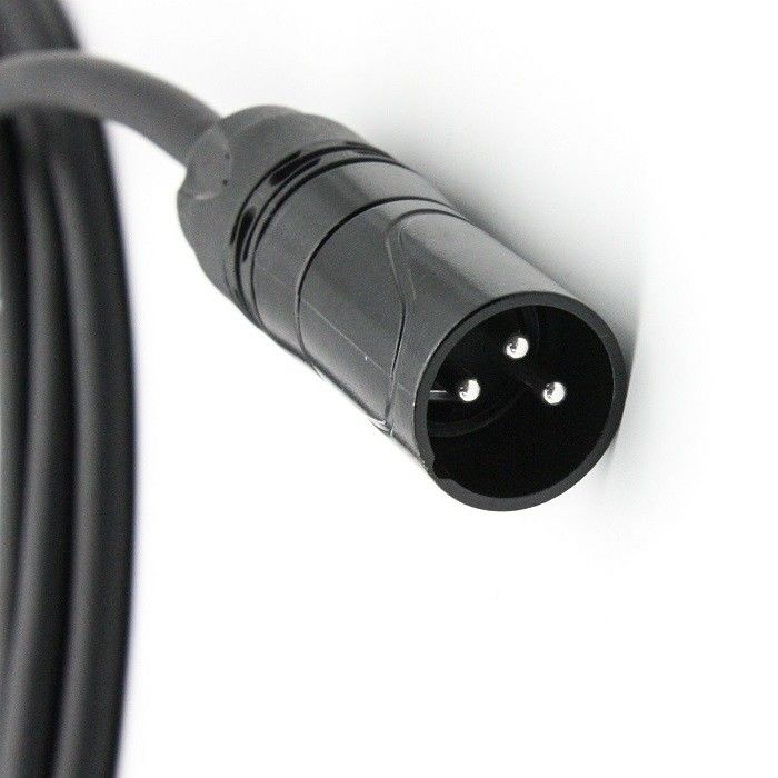 5m 6m XLR-microfoonkabel OFC-conducteur microfoonkabels 3 pin XLR-XLR zwarte draad
