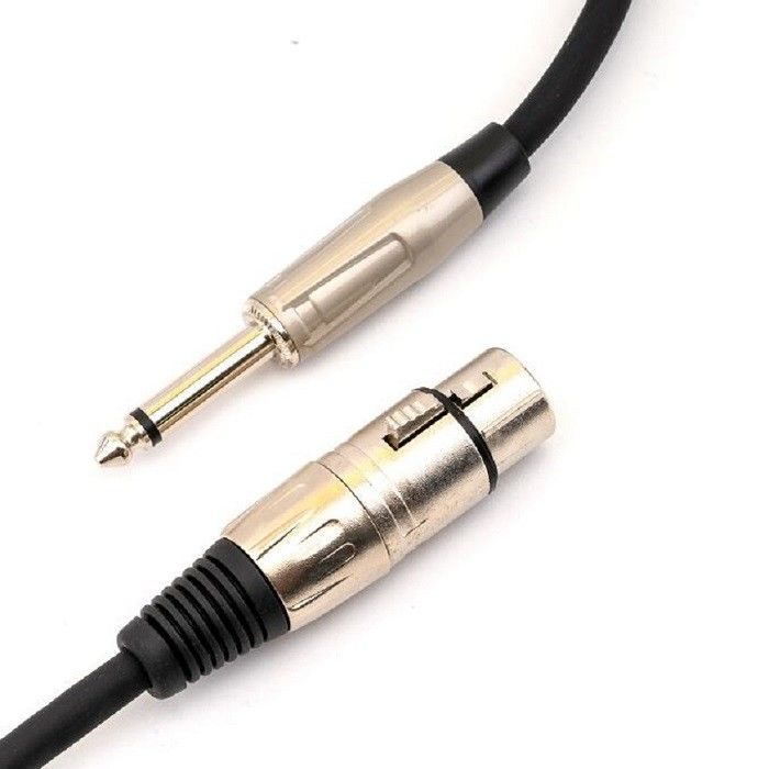 Awg22 XLR microfoonkabels 6,35 mm 10 ft XLR-kabel XLR tot 1/4
