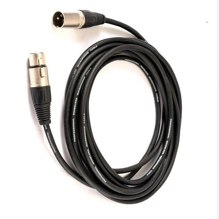 20ft Man tot Vrouw Xlr Cable Zwart Kleur Mic Cord Leads Voor Microphone Mixer