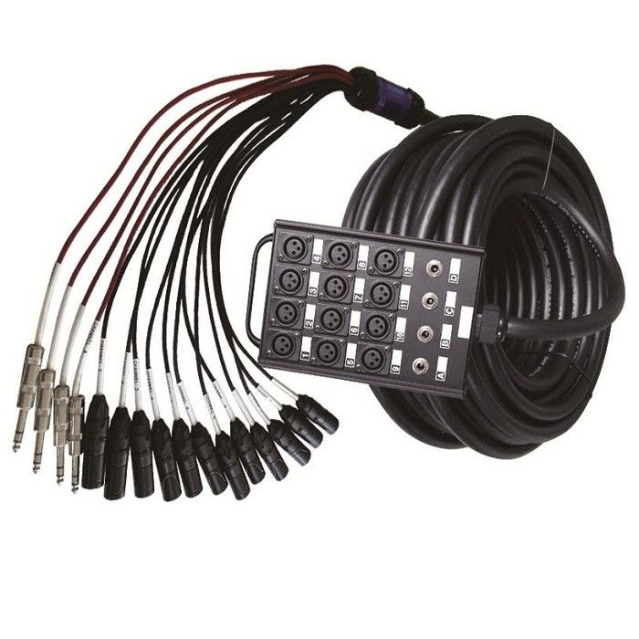 12 Kanaal Audio Snake XLR Send Board Snake Cable XLR Splitter Cable 1/4
