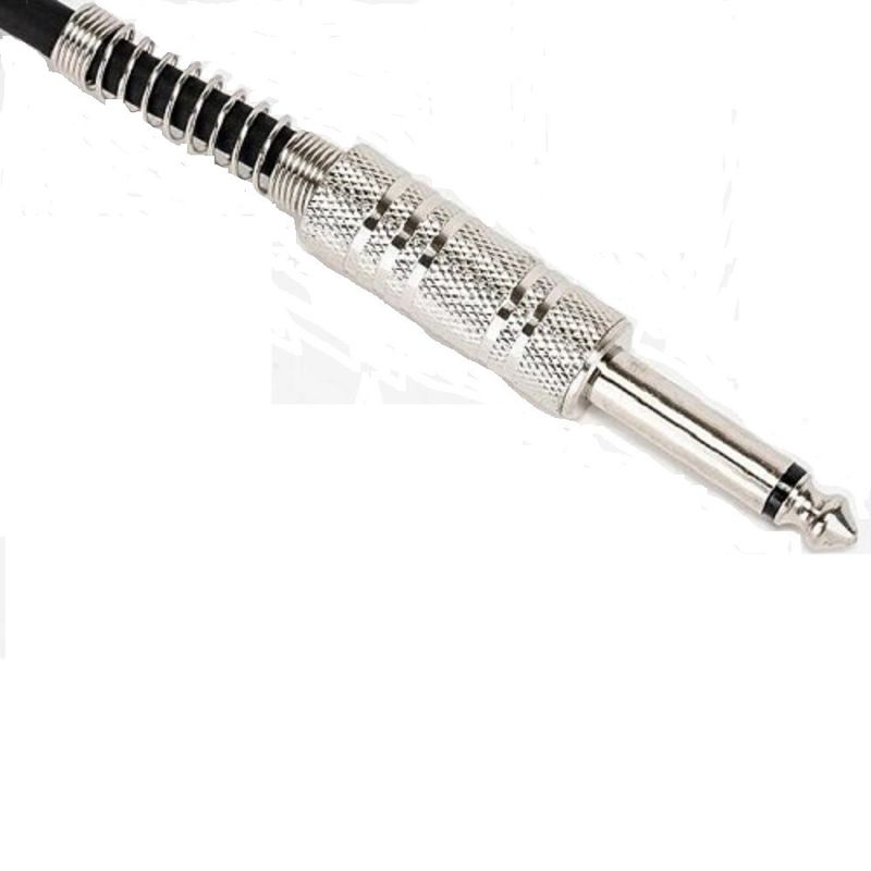Koperen audio draad instrument luidspreker kabel zwart 1/4 inch kabel 6,35 recht