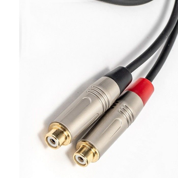 Audio Y Splitter Cable 3,5 mm Stereo tot Dual RCA voor luidsprekermixer