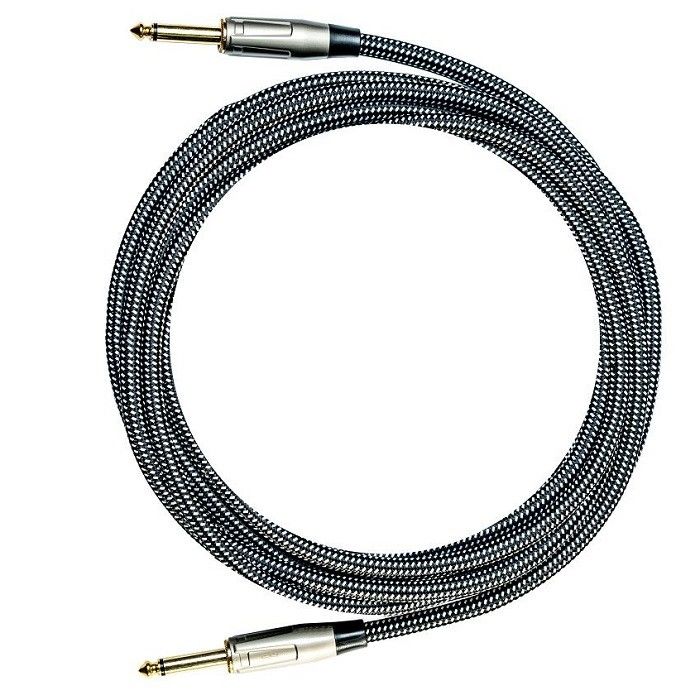 Elektrische gitaar audio kabel Nylon gebreide instrument patch kabel 1/4 inch versterker kabel