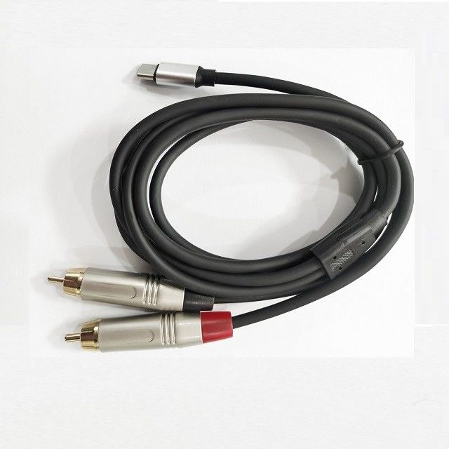 DAC Type C tot Dual RCA Y Splitter Cable Ingebouwde krachtige DAC-chip