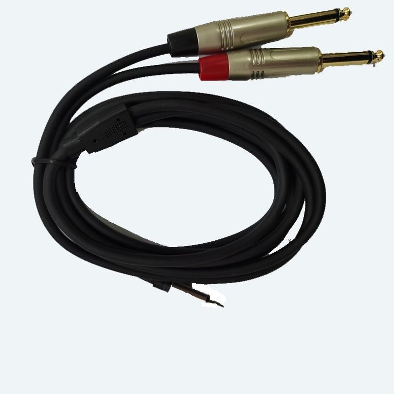 DAC Type C tot Dual 1/4 inch Instrument Y Splitter Cable ingebouwd in krachtige DAC chip