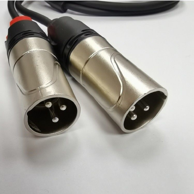 DAC C tot Dual XLR Male Audio Cable Y Splitter ingebouwd in krachtige DAC-chip